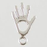 Little Sterling Silver Healing Hand Charm, #2622