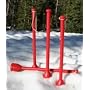 snofling snow ball throwing stick snowfling