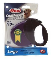 Flexi Comfort 3 Retractable Tape Leash For Dogs Up To 110lbs.