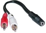 2 x RCA Male, 1 x 3.5mm Stereo Female...