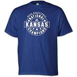 Kansas adidas Basketball Champions Ed Tee - Men's