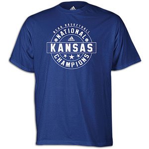 Kansas adidas Basketball Champions Ed Tee - Men's