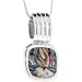  : SILVER FAUX ABALONE SQUARE NECKLACE