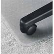 Anti-Static Chair Mat, 45"x53", Wide Lip: 25"x12", Clear