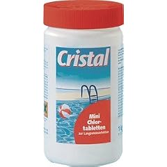 Royalbeach Mini-Chlortabletten aus der Serie CRISTAL , verpackt in der Dose 20cm x � 10 cm