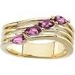 18K Yellow Gold Pink Tourmaline Ring