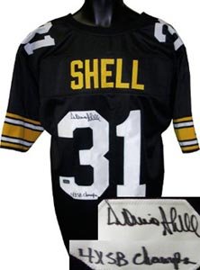 Donnie Shell Signed Pittsburgh Steelers Black Prostyle Jersey - 4x SB Champs