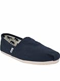 Toms Shoes Mens Espadrilles Navy Canvas Shoes 11