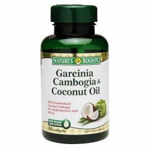 Natures Bounty Garcinia Cambogia Coconut Oil Softgels, 1000 mg, 60 Count