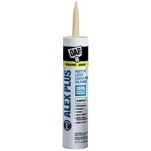 Dap 18130 Acrylic Latex Caulk With Silicone, 10.1-Ounce, Almond
