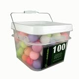 100 Wilson Hope Crystal Mixed Colored AAAAA Golf Balls + Free Bucket