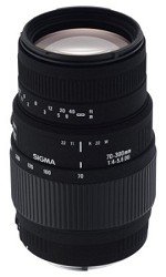 Sigma 70-300mm f/4-5.6 SLD DG Macro Lens with built in motor for Nikon Digital SLR Cameras