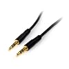 StarTech.com MU3MMS 3 feet Slim 3.5mm Stereo Audio Cable - M/M