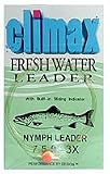 Climax Knotless Tapered Nymph Leaders Size: 4X; Length: 7 1/2 feet
