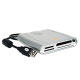 7-in-1 USB External Flash Memory Card Reader (Silver)