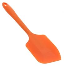 Trudeau Silicone Spatula - 600 Degrees Fahrenheit, Orange, 12 Inch
