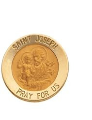 14k Yellow-Gold St. Joseph Lapel Pin by US Gems