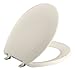 Read Kohler K-4643-BN-55 Bancroft Round-Front Toilet Seat with Vibrant Brushed Nickel Hinges, Innocent Blush Details Kohler K-4643-BN-55 Bancroft Round-Front Toilet Seat with Vibrant Brushed Nickel Hinges, Innocent Blush