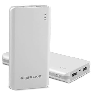 Ambrane Plush PP-2000 20000mAH Polymer Power Bank (White)