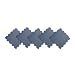 Rubber-Cal Terra-Flex Interlocking Rubber Mats - 1/4x24x24inch, 5Pack, 20 Sqr/Ft Blue Flooring Tiles