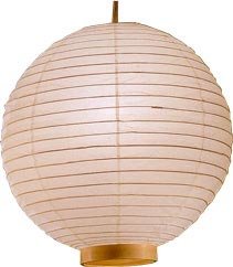 Low Price Affordable Overhead Light Lamp Lighting - 19" Large Modern Japanese Lucky Hanging Paper Lantern
