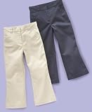 Izod Lux Little Girl EDV Flat Front Brushed Twill Pants