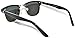 Half Frame Sunglasses Black Gold Metal Frame with Green Lens Retro