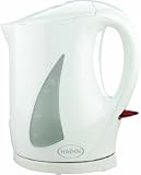 Haden Haden cordless jug kettle white 2200W 1.7L capacity dual water windows removable limescale filter neon power indicator (Haden finished goods)