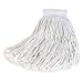 Carlisle 369817B00 #24 5" Cotton Head Band Large Cut-End Wet Mop, White (Case of 12)
