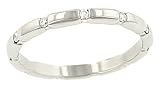 Ladies 11 Stone Round Gypsy Style Diamond Wedding Band Diamond .17cttw