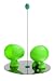 A di Alessi Lilliput Salt And Pepper Set With Magnetic Base Green (Asg02 Gr)