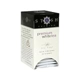 Stash Tea Green Teas & White Tea Blends - Premium White 18 tea bags (Pack of 3)