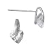 Dainty Heart Cubic Zirconia Stud Earrings