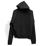 Hemp Hooded Sweatshirt - Black, Large