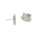 Hello Kitty Sterling Silver Pink Enamel Stud Earrings Hello Kitty Sterling Silver Pink Enamel Stud Earrings