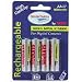 Quantaray - Rechargable AA Batteries 1800 mAh NiMH 4-Pack