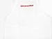 White KitchenAid Apron with Embossed Red Logo Image
