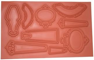 Barbara McGuire Designer Texture Stamp Antique Frames Stamp Sheet - 5 x 7 " - 1 pc.