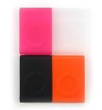 Search : 2nd Generation Apple iPod Shuffle 4-Pack Silicone Skin MP3 Case - 3 Combo Options , BLACK/ORANGE/MAGENTA/WHITE
