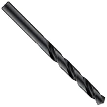 Cleveland 2001G Style High Speed Steel Jobbers' Drill Bit, Black Oxide, 118 Degree Point, Straight Shank