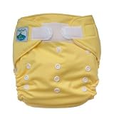 Tiny Tush Elite One-Size Cloth Diaper Aplix (Velcro-type) YELLOW