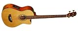 NEW SCOUT NATURAL SPRUCE TOP 4 STRING ACOUSTIC ELECTRIC CUTAWAY BASS GUITAR w EQ