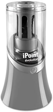 iPoint KleenEarth Evolution Electric Pencil Sharpener, Gray, 3 1/2d x 6 1/2h