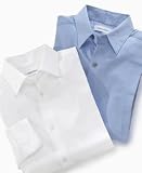 Calvin Klein Boys Long Sleeve Sateen Button Down Shirt