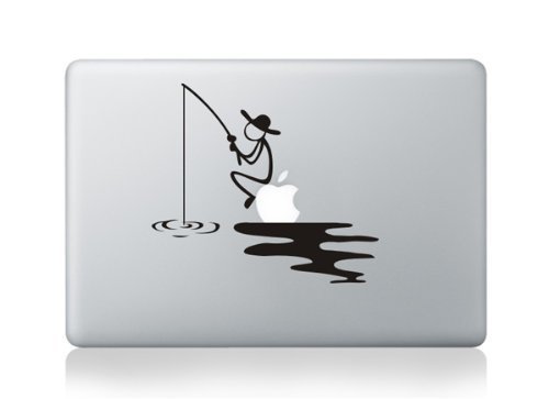 Dnven Fishing Macbook Decal Stickers Mac Pro Decal Mac Air for Apple Macbook 13 15 Inch