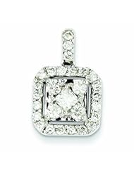 1.1 Carat 14K White Gold Diamond Pendant