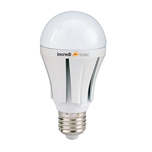 Incredisonic L-12w A19 Cool White (6000K) LED Bulb 12w 1055 Lumen Uses Only/12 Watt Equivalent to 75w Or 100w Incandescent ~ Save over 80% Energy ~