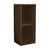 Way Basics Eco Storage Cube Plus 2-Shelf Storage Unit, Espresso Wood Grain