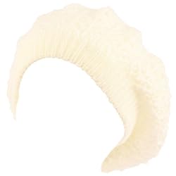 2 in 1 Reversible Warm Knit Beret Slouch Hat Tam Ivory