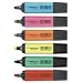 5 Star Highlighters Chisel Tip 1-4mm Line Assorted [Wallet 6]